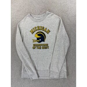Michigan‎ Wolverines Homefield Screened Campus Sweatshirt (Women's Medium) Gray